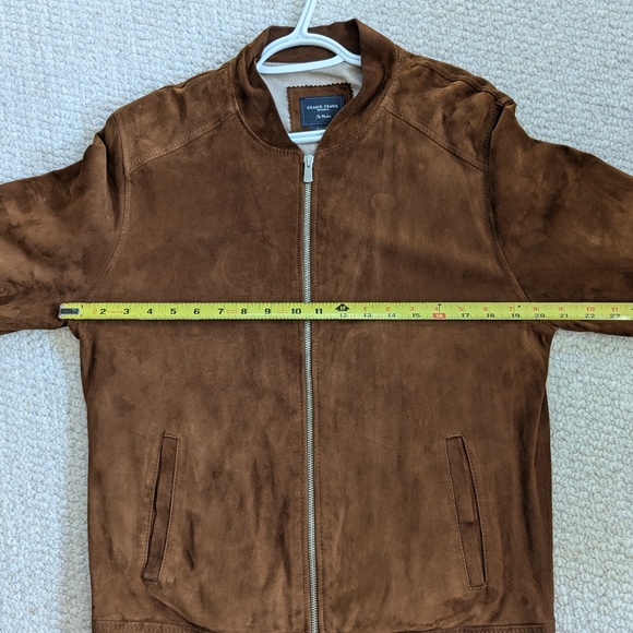 Cognac suede leather jacket Grand Frank "Marloes" M - Picture 8 of 8